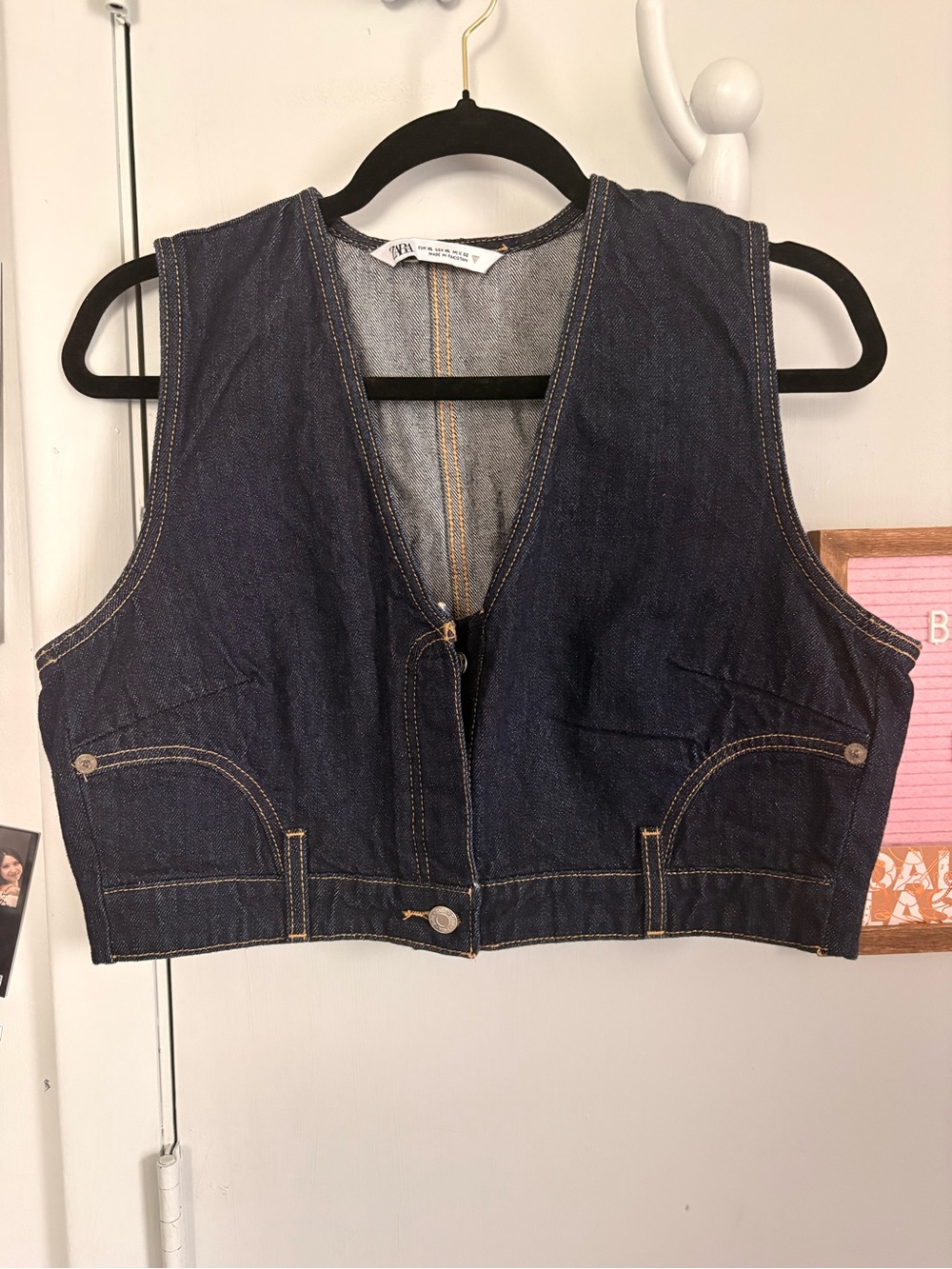Women's Zara denim vest
